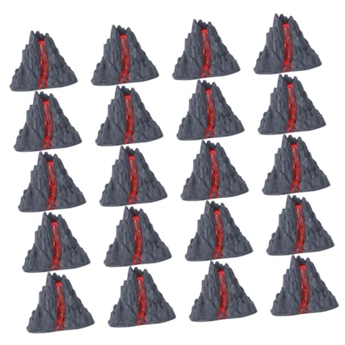 Beaupretty 20 Stück Teiliges Miniatur Vulkanmodell Landschaftsmodell Realistische Mini Statue Detailliertes Simulation BAU Dekorative Mikro Landschaft für Garten Balkon Bonsai und Outdoor von Beaupretty