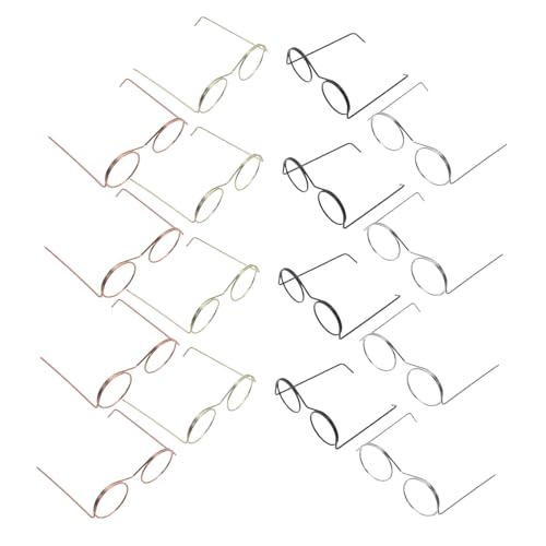 Beaupretty 20 Stück Teiliges Miniatur brillenset für Puppen Leichte Metallrahmen in Gold Silber Roségold Schwarz Dekorative Winzige Brillen für DIY bastelprojekte und Puppendekoration Beaupretty 20 Stück Teiliges Miniatur brillenset für Puppen Leichte Metallrahmen in Gold Silber Roségold Schwarz Dekorative Winzige Brillen für DIY bastelprojekte und Puppendekoration von Beaupretty