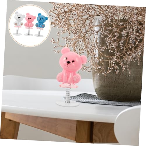 Beaupretty 20 Stück Teiliges Niedliche Bären Press und Sprungspielzeuge Federbasierte Tischspielzeuge für Sichere Partygeschenke und Weihnachtsfüllungen für Jungen und Mädchen von Beaupretty
