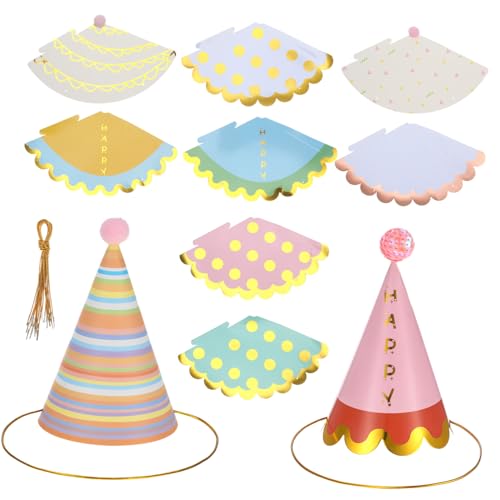 Beaupretty 20 Stück Teiliges Partyhüte für Erwachsene Bunte Papier Leichte Geburtstagsdeko Komfortabel und Vielseitig für Geburtstage Feiertage und Festveranstaltungen von Beaupretty