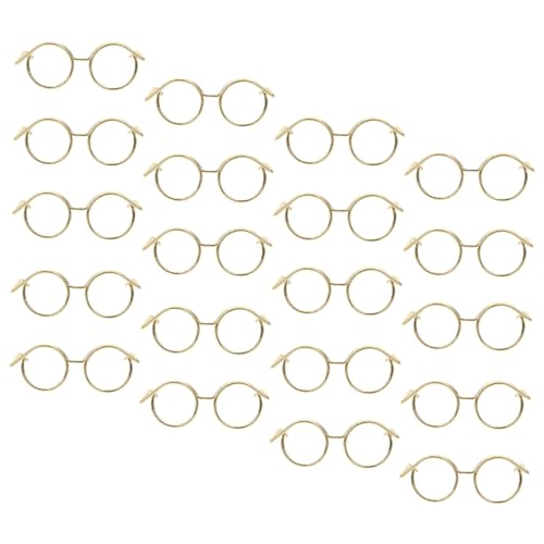 Beaupretty 20 Stück Teiliges Puppenhaus Zubehör Mini Metallbrillen ohne Gläser Goldfarbene Dekorative Puppenbrillen Requisiten für Puppenkostüme Basteln und Fotografie Beaupretty 20 Stück Teiliges Puppenhaus Zubehör Mini Metallbrillen ohne Gläser Goldfarbene Dekorative Puppenbrillen Requisiten für Puppenkostüme Basteln und Fotografie von Beaupretty