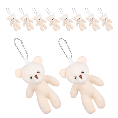 Beaupretty 20 Stück Teiliges Schlüsselanhänger Kleiner Bärenanhänger aus PP Baumwolle Leichte Tasche Deko Vielseitig für Geburtstage Valentinstag Muttertag Geschenkideen von Beaupretty