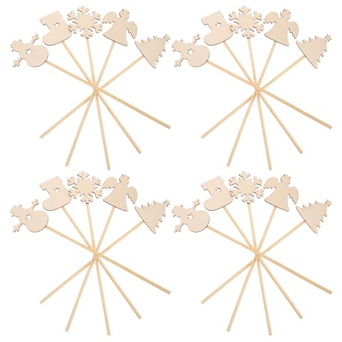 Beaupretty 20 Stück Weihnachtszauberstäbe für DIY mit Schneeflocke Weihnachtsbaum Schneemann und Engel für Kreative Feiertagsaktivitäten Beaupretty 20 Stück Weihnachtszauberstäbe für DIY mit Schneeflocke Weihnachtsbaum Schneemann und Engel für Kreative Feiertagsaktivitäten von Beaupretty