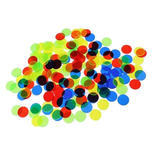 Beaupretty 200 Stück Bunte Plastik Bingo Chips Zählmarken für Spiele Lernspiele Spielzubehör Farbige Kunststoff Marker für Bingo Karten und Mathematisches Zählen Zufällige Zufällige Farbe von Beaupretty