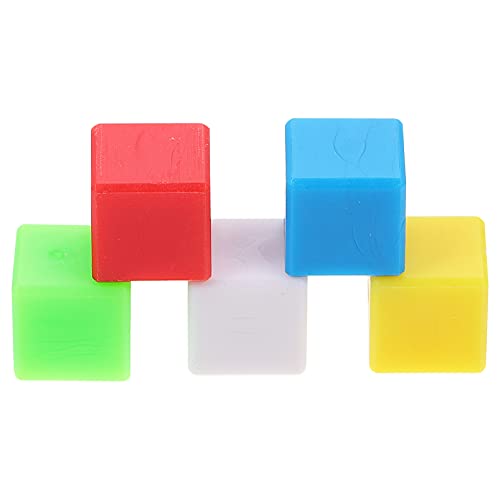 Beaupretty 200Stücke Bausteine Bunte Kunststoffwürfel für Mathe Spiele für Kreativität Gestaltserkennung und Praktischen Fähigkeiten von Beaupretty