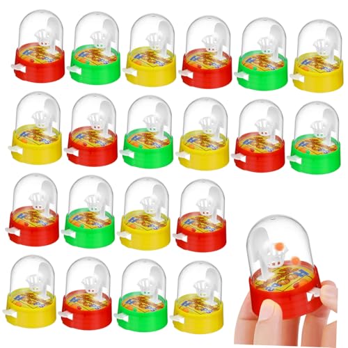 Beaupretty 20Stücke Mini Finger Basketball Kreatives Lernspielzeug für Indoor Spiele Geburtstagsgeschenk Hochwertiger Fördert Konzentration und Hand Auge Koordination von Beaupretty
