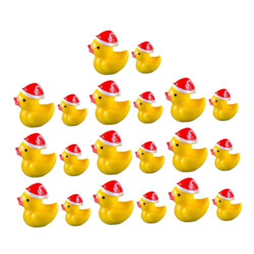 Beaupretty 20stücke Miniatur-Enten-Figuren Aus Kunstharz Mini-Enten-statuen Winzige Enten-Ornamente Für Puppenhaus-Dekoration Mikro-Landschaft-dekor Kleine Enten-Figur von Beaupretty