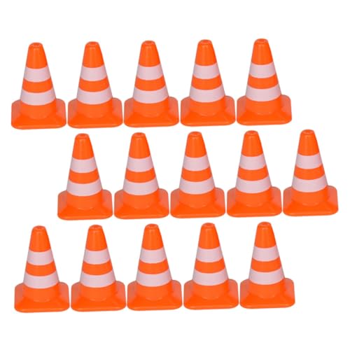 Beaupretty 21 Stück Teiliges Verkehrsabsperrungs Spielzeugset aus Robustem mit Verkehrskegeln und DIY Verkehrsschildern für Lehrreiches Rollenspiel Sichtbare Signalfarben Geeignet für von Beaupretty
