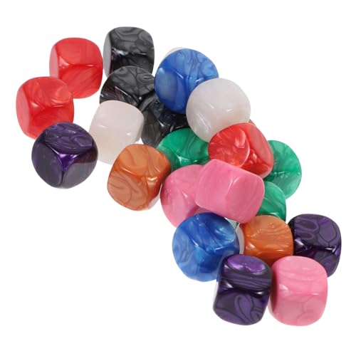 Beaupretty 24 Stück Bunte Leere Würfel aus Acryl Kreative DIY Spielwürfel für Bastelprojekte Lernspiele und Partys Sicher und Langlebig von Beaupretty