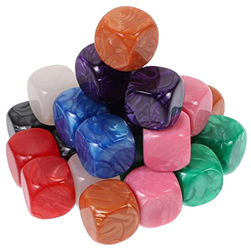 Beaupretty 24 Stück DIY Würfelspielzeug Leere Acryl Würfel zum Gestalten Bastelwürfel für Kreative Partygeschenke Unbemalte Würfel für Spiele und Dekoration von Beaupretty