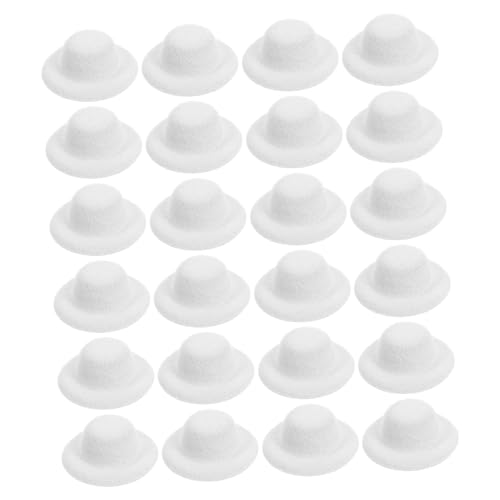 Beaupretty 24 Stück Miniatur Filz Hüte für Basteln Puppen Accessoires Partydekorationen für Weihnachten Hochzeiten und Geburtstage von Beaupretty