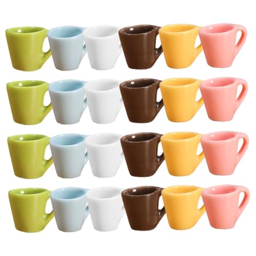 Beaupretty 24 Stück Miniaturisierte Teetassen und Kaffeetassen Teiliges Puppenhaus Zubehör für Kreative DIY Projekte und Charmante Dekorationen Weiß Rosa Blau Gelb Braun Beaupretty 24 Stück Miniaturisierte Teetassen und Kaffeetassen Teiliges Puppenhaus Zubehör für Kreative DIY Projekte und Charmante Dekorationen Weiß Rosa Blau Gelb Braun von Beaupretty
