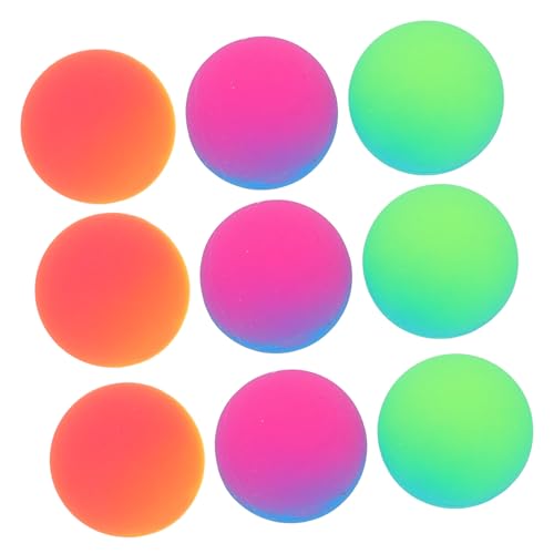 Beaupretty 24 Stück Teiliges Bunte Elastische Hüpfbälle aus Festem Gummi Große Frosted Bouncy Balls für Outdoor Spiele Robustes Koordination und Motorischen Fähigkeiten von Beaupretty
