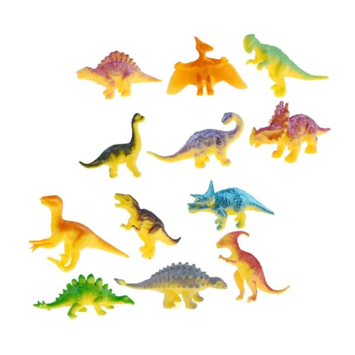 Beaupretty 24 Stück Teiliges Dinosaurier Bunte Verschleißfeste Dinosaurier Figuren Kindgerechte Miniatur Modelle Pädagogisch Bedeutend Sicher für und Lernspielzeug von Beaupretty