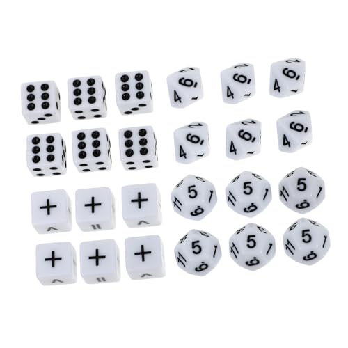 Beaupretty 24 Stück Teiliges Mathematik würfelspiel Lernwürfel mit Zahlen und Glatten Kanten für Jungen Mädchen als Pädagogisches und Unterrichts dice Game Props von Beaupretty