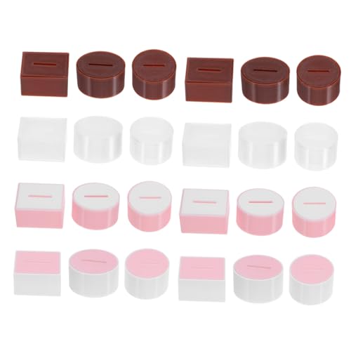 Beaupretty 24 Stück Teiliges Miniatur Papiertaschentuch Set Realistische Puppenhaus Serviettenhalter Vielseitige Badezimmer und Wohnzimmer Deko Passend für Barbie und Vintage Puppenhäuser von Beaupretty
