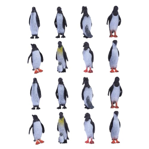 Beaupretty 24 Stück Teiliges Realistisch Gestaltetes Pinguin Figuren Hochwertigem Leichtem Resin Bruchsicher und Waschbar Dekorativ für Zuhause als Lernspielzeug und Fotorequisite für von Beaupretty
