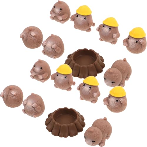 Beaupretty 24 Stück Teiliges Resin Miniatur mit Niedlichen Mini Figuren für DIY Mikrolandschaftsgestaltung Kreative Garten und Schreibtischdekoration für Bastelprojekte und Büroaccessoires von Beaupretty