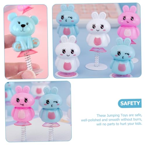 Beaupretty 24 Stück Teiliges Springspielzeug mit Lustigen Häschen und Bären Bunte Frühlingsspielzeuge als Partygeschenke und Weihnachtsstrumpf Füller für Jungen und Mädchen von Beaupretty