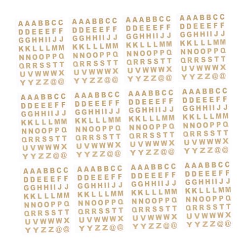 Beaupretty 25 Blatt Selbstklebende Alphabet Sticker aus Material mit Heißer Prägung für Notizbücher Scrapbooking und Bastelarbeiten Beaupretty 25 Blatt Selbstklebende Alphabet Sticker aus Material mit Heißer Prägung für Notizbücher Scrapbooking und Bastelarbeiten von Beaupretty