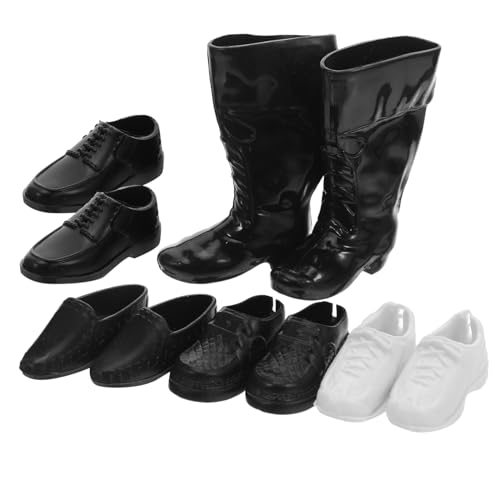 Beaupretty 25 Paar Kleine Schuhe: Für 28 cm Große Puppen – Anziehschuhe Für Männer – Plastikstiefel Im Maßstab 1/6 Für Kinder Zum Basteln Und Rollenspiele von Beaupretty