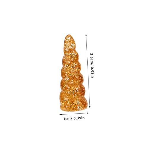 Beaupretty 25 Stück Teiliges DIY Einhornhörner aus Resin Spiralige Bastel Accessoires für Haarclips Vielseitige Dekoration für Kostüme und Schmuckherstellung Kompakt und Gemischt von Beaupretty