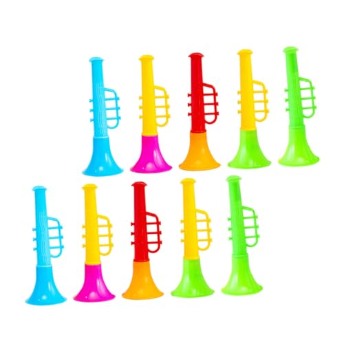Beaupretty 25 Stück Teiliges Mini Trompeten Farbenfrohes Sicheres Abs Material Pädagogisches Musikinstrument Lernspielzeug Kreativität und Musikalischen Entwicklung Zufällige von Beaupretty