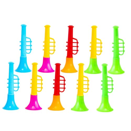 Beaupretty 25 Stück Teiliges Mini Trompetenspielzeug Kreatives Blasinstrument Glatte Oberfläche Sicher Poliert für Geburtstagsgeschenke und Bühnenauftritte Fördert Zufällige Zufällige Farbe von Beaupretty