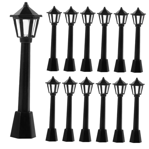Beaupretty 25 Stück Teiliges Miniatur Vintage Straßenlaternen Modell Stabile Kunststoff Mini Straßenlampen mit Flachem Boden Dekorative Miniatur Lichter für Puppenhäuser DIY Mikrolandschaft Beaupretty 25 Stück Teiliges Miniatur Vintage Straßenlaternen Modell Stabile Kunststoff Mini Straßenlampen mit Flachem Boden Dekorative Miniatur Lichter für Puppenhäuser DIY Mikrolandschaft von Beaupretty