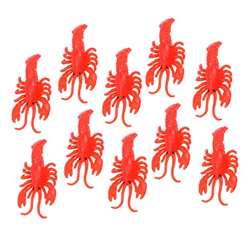Beaupretty 25 Stück Teiliges Weicher Flexibler Gummikrebse Verschleißfeste Lustige Hummer Spielzeuge Tragbare Realistische Krebsfiguren für Lernspielzeug und Dekoration von Beaupretty
