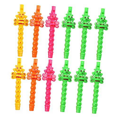 Beaupretty 25 Stücke Kinder Klarinette Spielzeug für Anfänger Cartoon Bienen Design Kleiner Klarinette Musikinstrument für Partys von Beaupretty