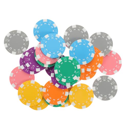 Beaupretty 28 Stück Teiliges Poker chip Langlebigem PP Stapelbar Professionelle Spielmünzen für Poker und Brettspiele Bunte Mischung als Belohnungs Zählchips für Partys und Turniere von Beaupretty