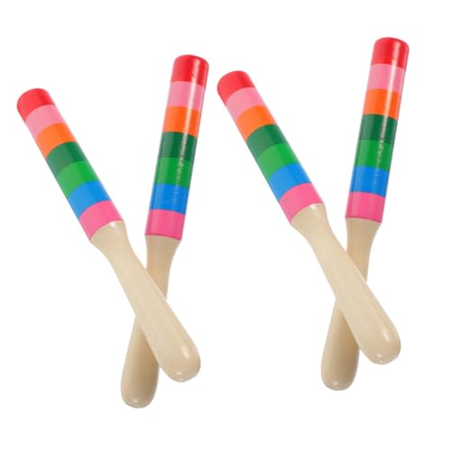 Beaupretty 2Paare Dekorative Rhythmusstöcke aus Holz für Percussion Instrumente mit für Musikunterricht und Kreative Spiele Beaupretty 2Paare Dekorative Rhythmusstöcke aus Holz für Percussion Instrumente mit für Musikunterricht und Kreative Spiele von Beaupretty