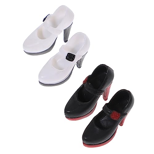 Beaupretty 2Paare Miniatur High Heels Puppenschuhe für Puppen Hochwertiges Zubehör für Puppen Kleine High Heels Schwarz Rot und für Puppenhaus und Kreative Beaupretty 2Paare Miniatur High Heels Puppenschuhe für Puppen Hochwertiges Zubehör für Puppen Kleine High Heels Schwarz Rot und für Puppenhaus und Kreative von Beaupretty