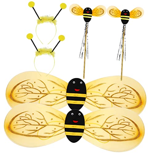 Beaupretty 2Sätze Bienen Cosplay Kostüm Requisiten Partyzubehör mit Bienen Stirnband und Flügel für Karneval und Halloween Teiliges für Mädchen und Jungen Beaupretty 2Sätze Bienen Cosplay Kostüm Requisiten Partyzubehör mit Bienen Stirnband und Flügel für Karneval und Halloween Teiliges für Mädchen und Jungen von Beaupretty