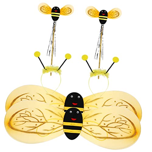 Beaupretty 2Sätze Bienen Kostümset für Teiliges Cosplay Zubehör mit Flügeln und Zauberstäben für Geburtstagsfeiern und Maskenbälle Perfektes Kinderkostüm für Fasching und Weihnachten Beaupretty 2Sätze Bienen Kostümset für Teiliges Cosplay Zubehör mit Flügeln und Zauberstäben für Geburtstagsfeiern und Maskenbälle Perfektes Kinderkostüm für Fasching und Weihnachten von Beaupretty