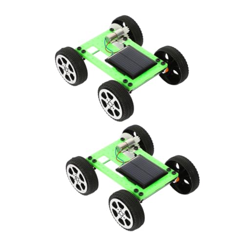 Beaupretty 2Stücke DIY Solar Car Kit für Umweltfreundliches Stem für Wissenschaftsprojekte und Technische Experimente Grünes Spielzeugauto mit Solarantrieb von Beaupretty