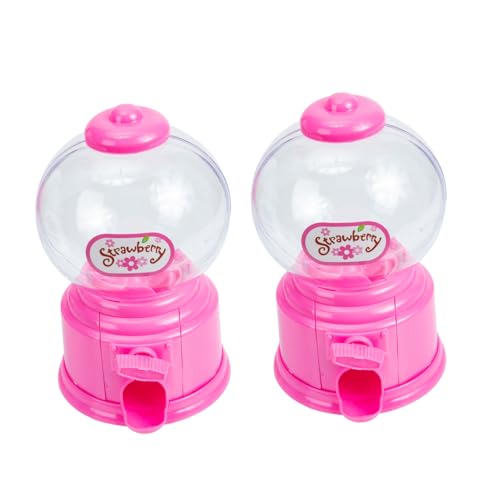 Beaupretty 2Stücke Mini Süßigkeitenautomat Bunte Gumball Maschinen aus Kunststoff für Kinderpartys Mitgebsel Fördert Kreativität und Hand Augen Koordination von Beaupretty