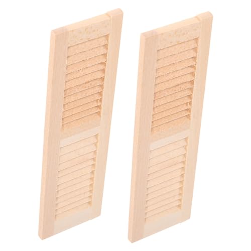 Beaupretty 2Stücke Miniatur Holz Fensterläden Dekoration für Puppenmöbel für DIY Haus und Lebensszenen Vielseitig Einsetzbar Realistische Details für Kreative Projekte Beaupretty 2Stücke Miniatur Holz Fensterläden Dekoration für Puppenmöbel für DIY Haus und Lebensszenen Vielseitig Einsetzbar Realistische Details für Kreative Projekte von Beaupretty