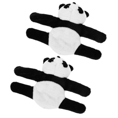 Beaupretty 2Stücke Panda Slap Armband Plüsch Gefülltes Dekoratives Cartoon Stofftier Hugger für Partys Geburtstage und Feiertage Kompakt und Leicht Kuscheltier Hugger von Beaupretty