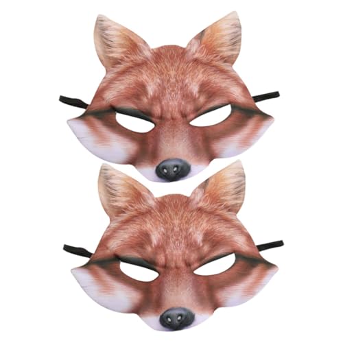 Beaupretty 2stücke Weiße Fuchsmaske Simulation Tiermaske Halloween Karneval Party Dekorative Maske Mit Elastischem Band Für Erwachsene Beaupretty 2stücke Weiße Fuchsmaske Simulation Tiermaske Halloween Karneval Party Dekorative Maske Mit Elastischem Band Für Erwachsene von Beaupretty