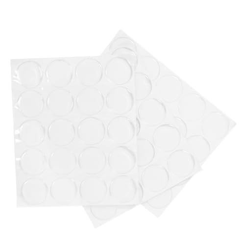 Beaupretty 3 Blatt Runde Transparente Resin Aufkleber Selbstklebende Edelstein Patches für DIY Schmuck Basteln Wasserfest und Vielseitig Einsetzbar von Beaupretty