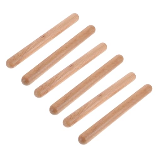 Beaupretty 3 Paare Holz Claves für Schlaginstrumente zur Rhythmusförderung Percussion für Anfänger und Musikpädagogen Beaupretty 3 Paare Holz Claves für Schlaginstrumente zur Rhythmusförderung Percussion für Anfänger und Musikpädagogen von Beaupretty