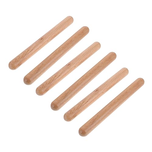 Beaupretty 3 Paare Rhythmusstöcke für Percussion Instrument zur des Musikalischen Talents und des Rhythmusgefühls für Anfänger und Musikpädagogen von Beaupretty