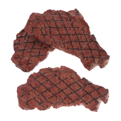 Beaupretty 3 STÜCKE Künstliches Steak Modell Realistisches Fake Rindfleisch Dekorationsobjekt für Küche und Restaurant Lebensmittelechtes Design für Stilvolle Inneneinrichtung Beaupretty 3 STÜCKE Künstliches Steak Modell Realistisches Fake Rindfleisch Dekorationsobjekt für Küche und Restaurant Lebensmittelechtes Design für Stilvolle Inneneinrichtung von Beaupretty