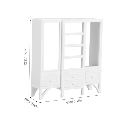 Beaupretty 3 STÜCKE Maßstab Teiliges Kleine Schränke Modellmöbel Puppenhaus Zubehör Realistische Mini Vitrinen Kompakte für Miniaturhäuser und Dekoration von Beaupretty