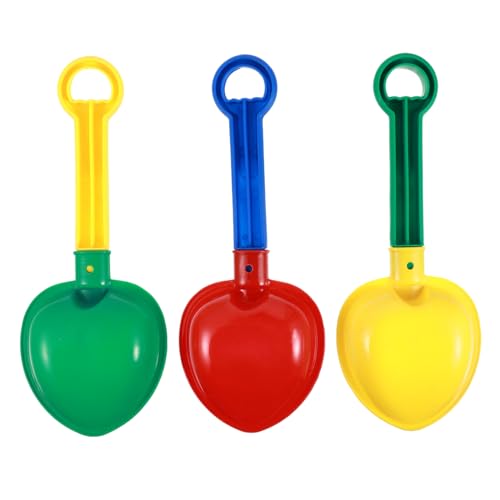 Beaupretty 3 STÜCKE Sandspielzeug Robuste Kunststoffschaufel für Strand und Sandkasten für Jungen und Mädchen für Spiel und Spaß im Freien von Beaupretty
