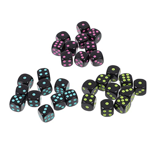Beaupretty 3 Sätze Acryl Würfel mit Rundkante Bunte Spielwürfel für Brettspiele Party und Tischspiele Lustige Würfel für Jede Gelegenheit Beaupretty 3 Sätze Acryl Würfel mit Rundkante Bunte Spielwürfel für Brettspiele Party und Tischspiele Lustige Würfel für Jede Gelegenheit von Beaupretty