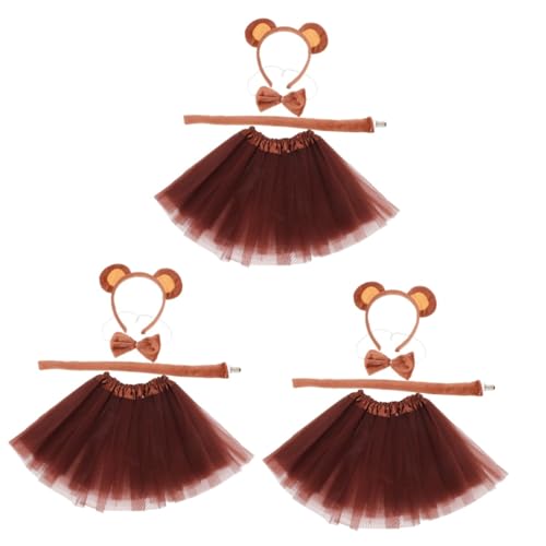 Beaupretty 3 Sätze Anzieh-Bärenohr-Stirnband Stirnbänder Erwachsene Partygeschenke tragen Outfit Ballettröckchen Cosplay Tierohr Stirnband Cosplay Bärenkostüm Mädchen Kostümprops -Rock Beaupretty 3 Sätze Anzieh-Bärenohr-Stirnband Stirnbänder Erwachsene Partygeschenke tragen Outfit Ballettröckchen Cosplay Tierohr Stirnband Cosplay Bärenkostüm Mädchen Kostümprops -Rock von Beaupretty