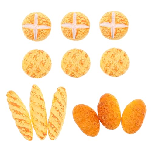 Beaupretty 3 Sätze Brot Modell Resin Miniatur Puppenhaus Deko Tiny Kitchen Zubehör Realistische Backwaren Figuren pro Set für Rollenspiel und Kreatives von Beaupretty